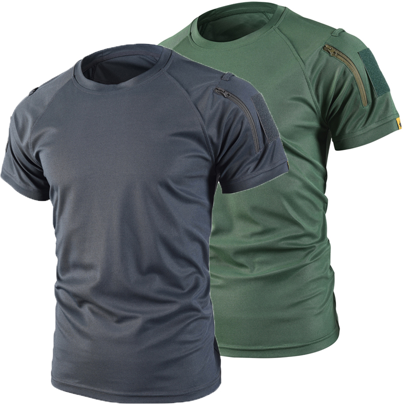 Tactical Military Shirt Cargo - Men's Military Summer Sports Tees Quick