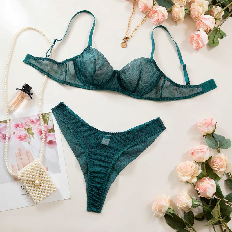 Underwear - 2pcs/Set Woman Lingerie Gathering Ultra Thin