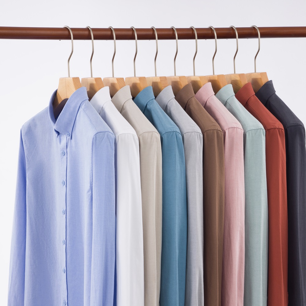 2026 New IN Men's 100% Cotton  - Mandarin Collar Formal Shirt Slim Fit ulasan dan harga