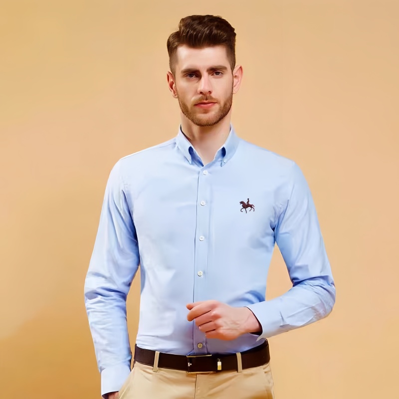 New 100% Cotton Oxford Shirt F - Oxford Cotton Casual Shirt Business ulasan dan harga