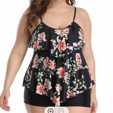Tankini Woman Bikini Floral Pr - Shorts ulasan dan harga