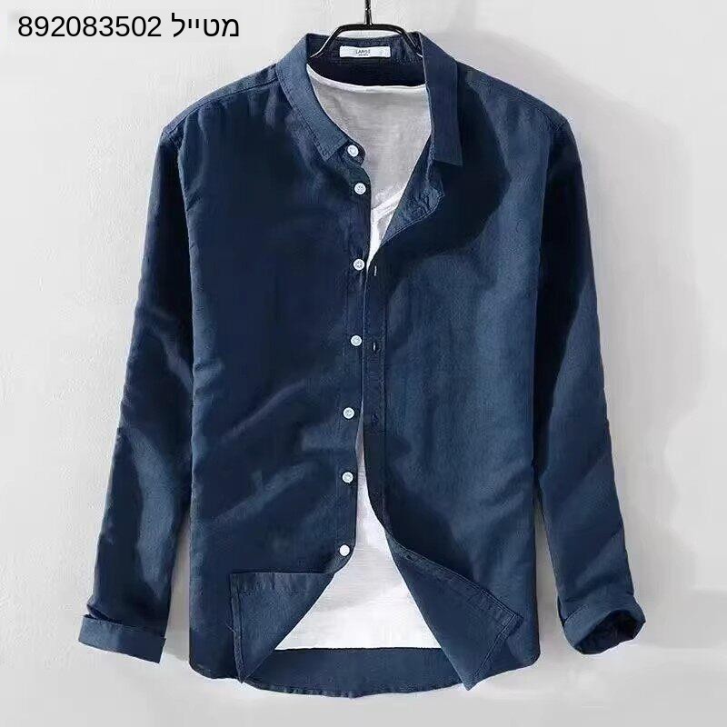 Oxford Weave Cotton Linen Shir - Oxford Cotton Casual Shirt Business ulasan dan harga