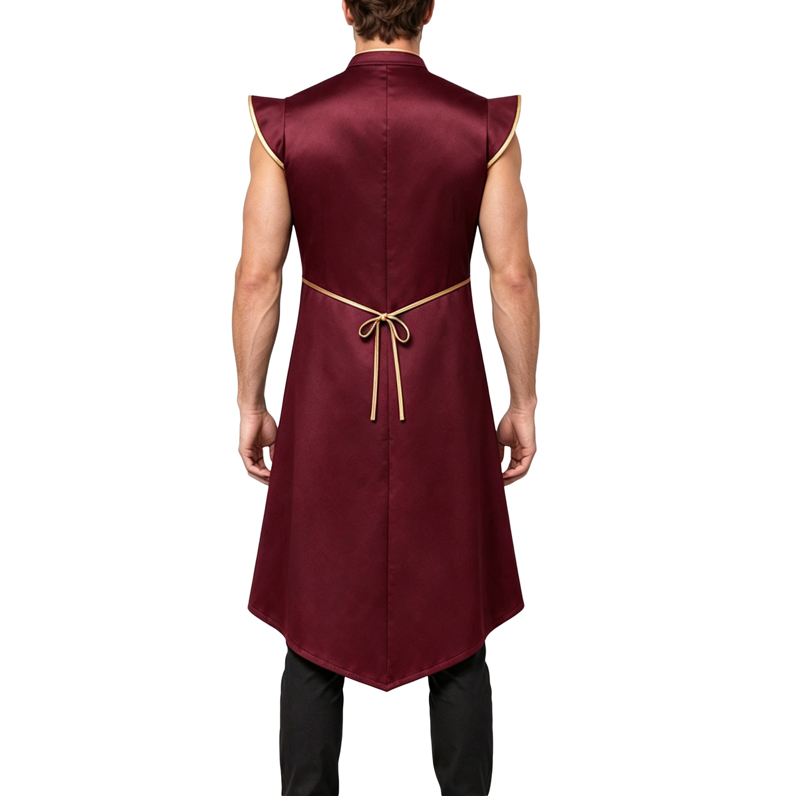 Men Medieval Long Vest Cap Sle - Jackets ulasan dan harga