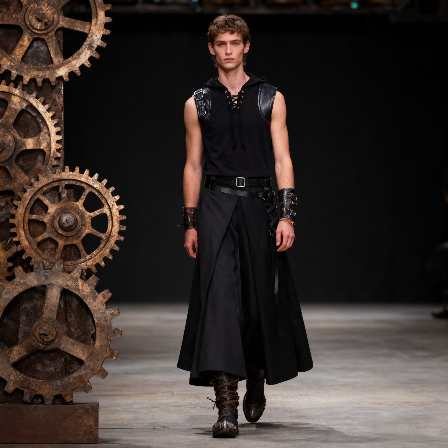 Men's Medieval Pirate Shirts L - Medieval Gothic Lace Up Pirate Shirt ulasan dan harga