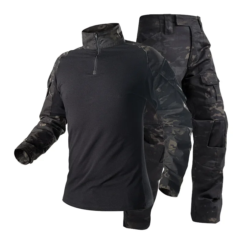 Men's Tactical Combat Uniform  - Tactical Military Shirt Cargo ulasan dan harga