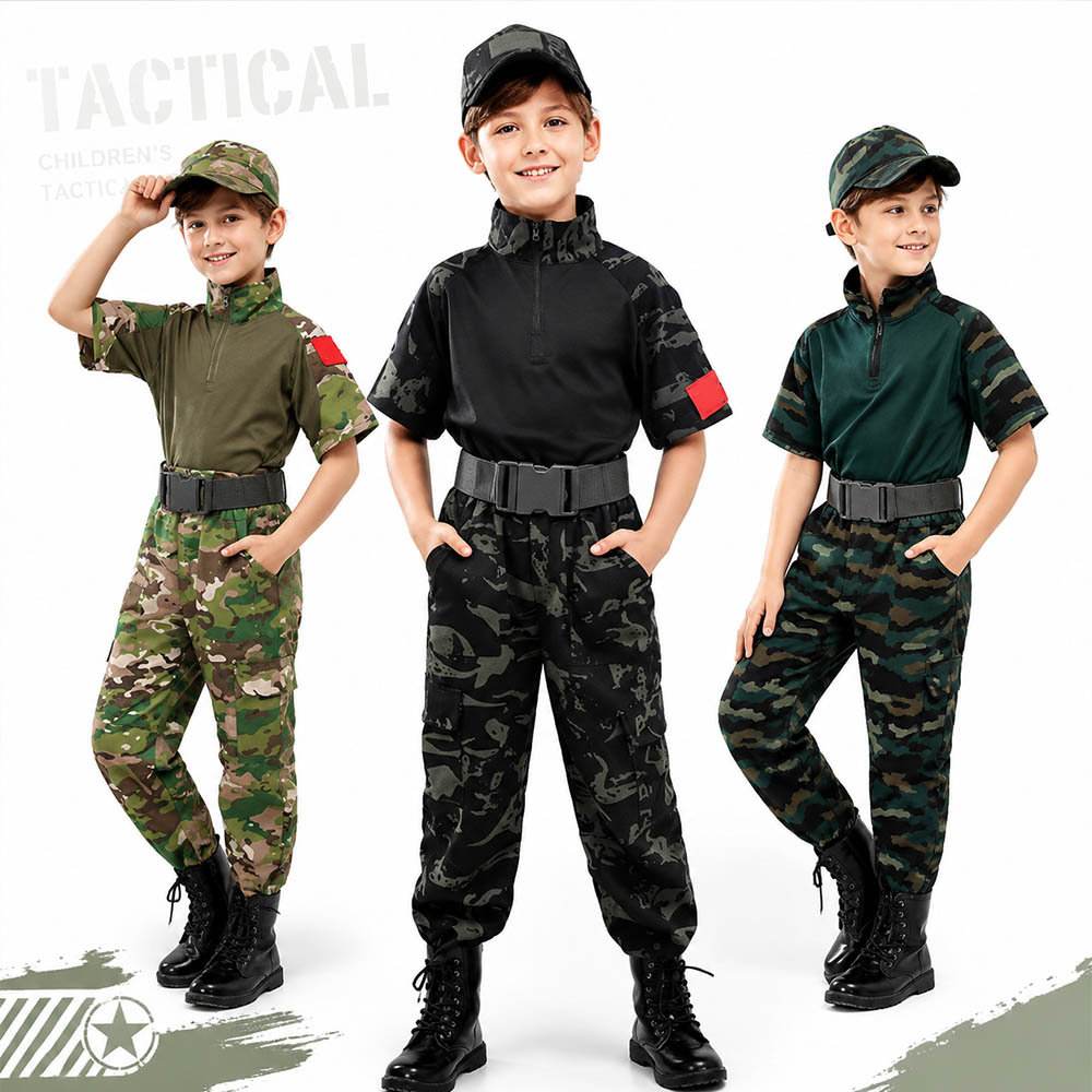 Kids Camouflage Tactical Frog  - Tactical Military Shirt Cargo ulasan dan harga