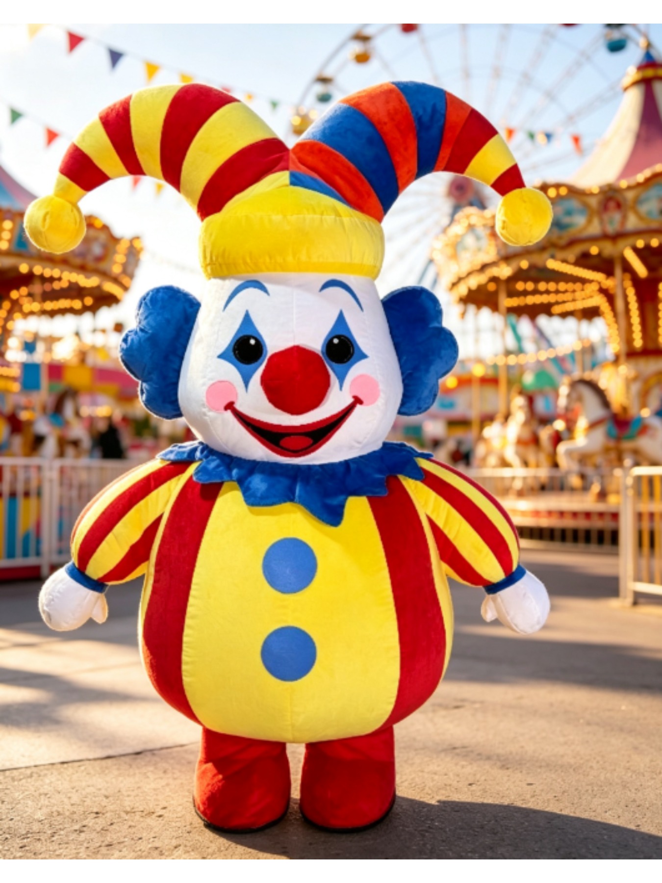 Inflatable Circus Clown Mascot - Suits ulasan dan harga
