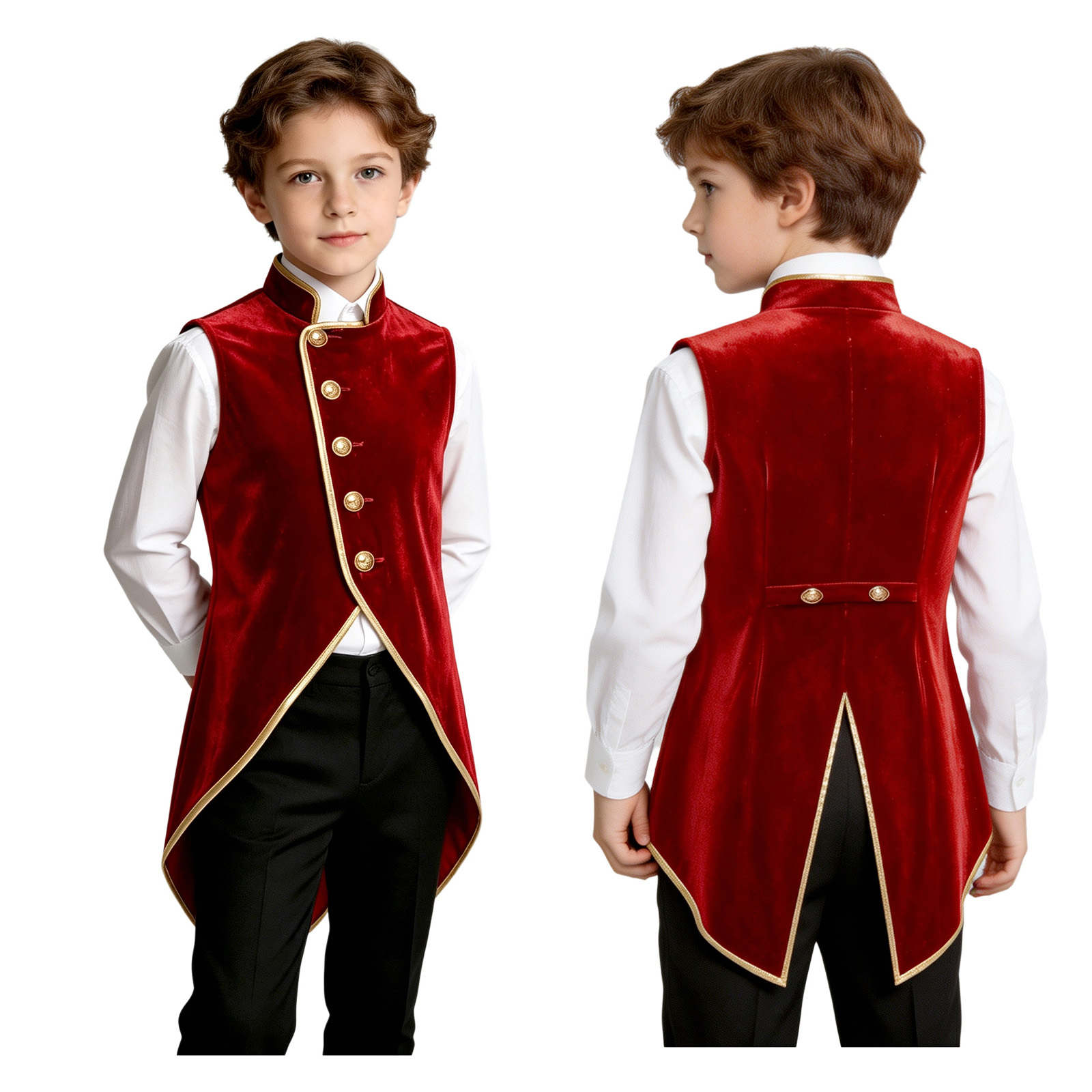 Boys Retro Medieval Velvet Tai - Jackets ulasan dan harga