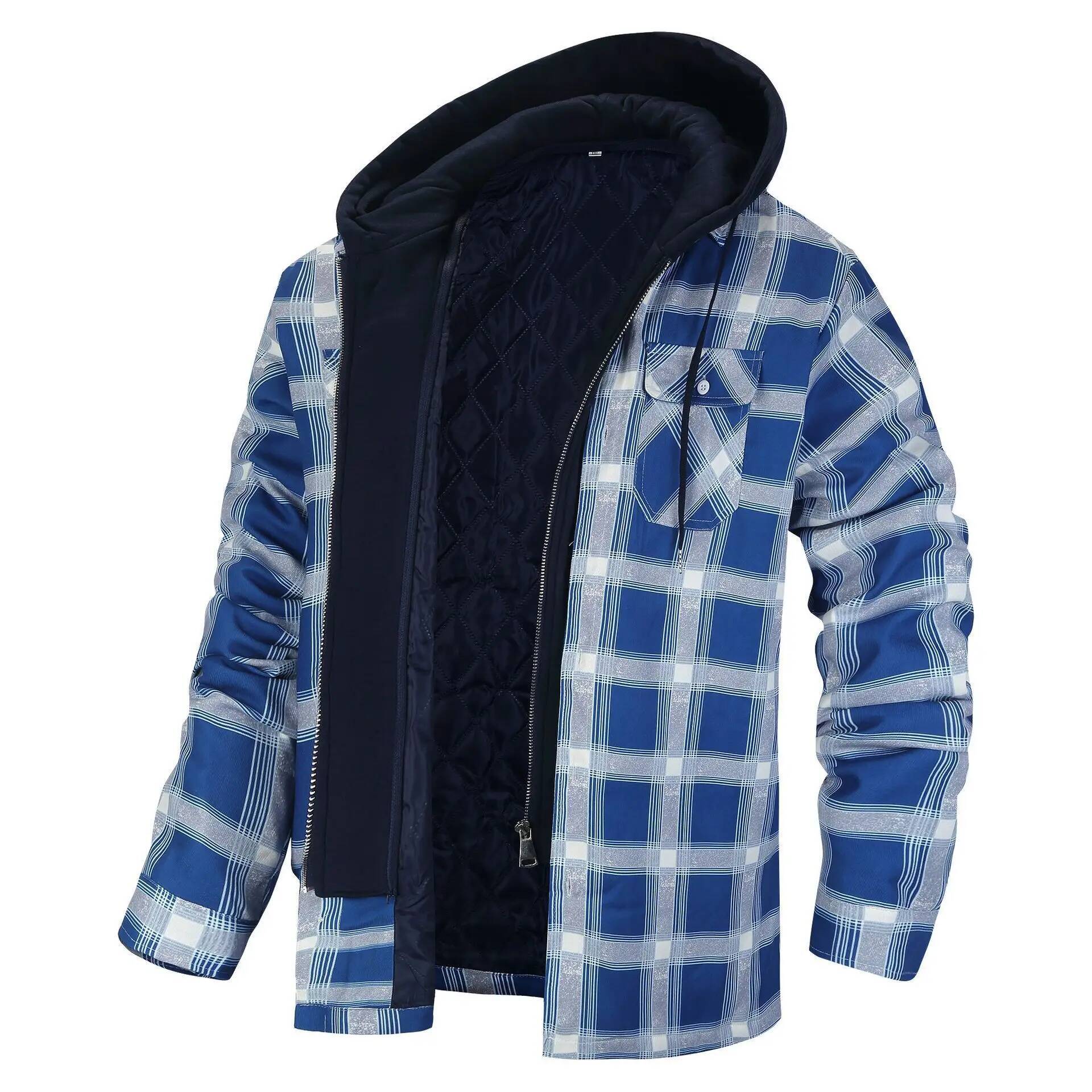 Winter Flannel Plaid Jacket Me - Flannel Plaid Shirt Heavy Weight ulasan dan harga